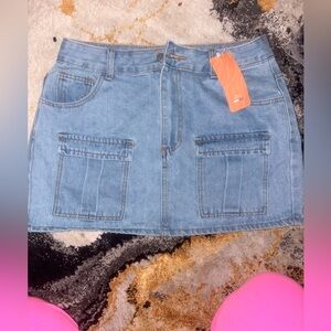 Denim Mini Skirt